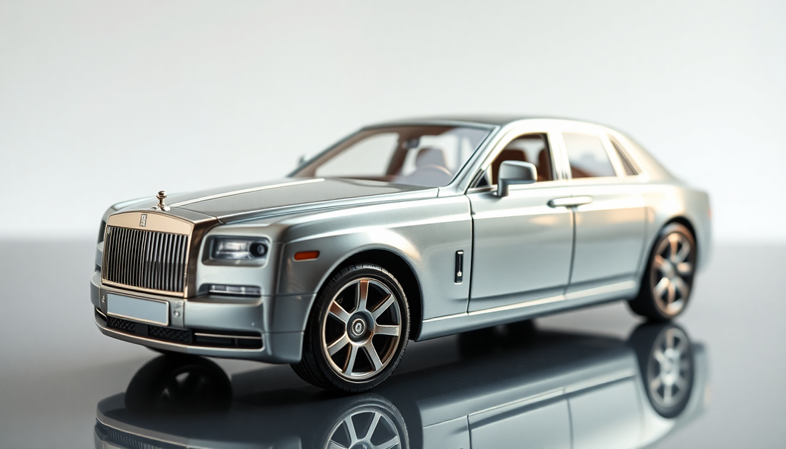 Discover the Luxury of Rolls Royce Phantom Metal Car Toys for Kids 1:24 - Silver