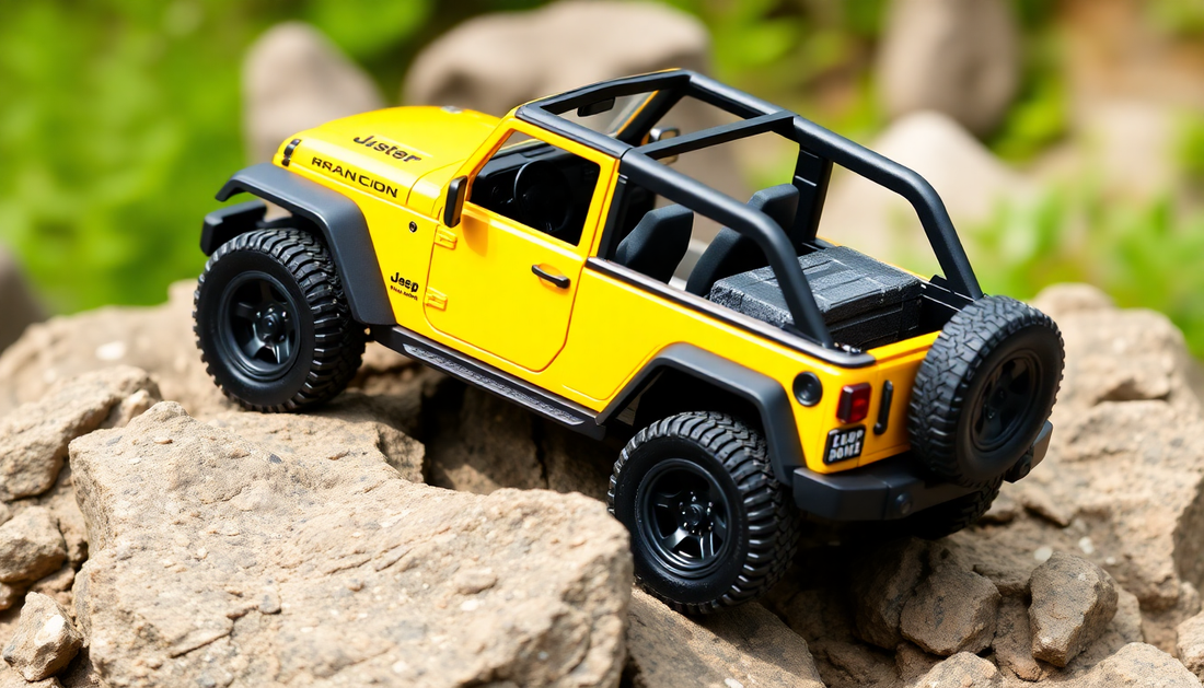 Unleash the Adventure: Jeeps Wrangler Rubicon Metal Car Toys for Kids 1:24 - Yellow