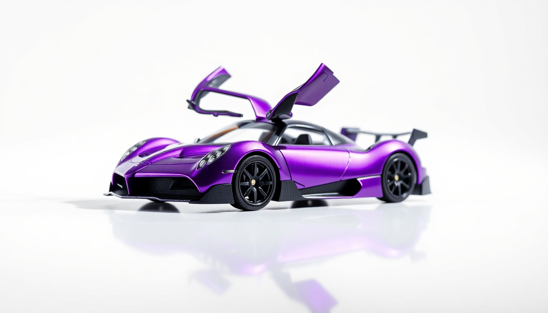 Discover the Thrill of Pagani Metal Car Toys for Kids 1:18 - Purple