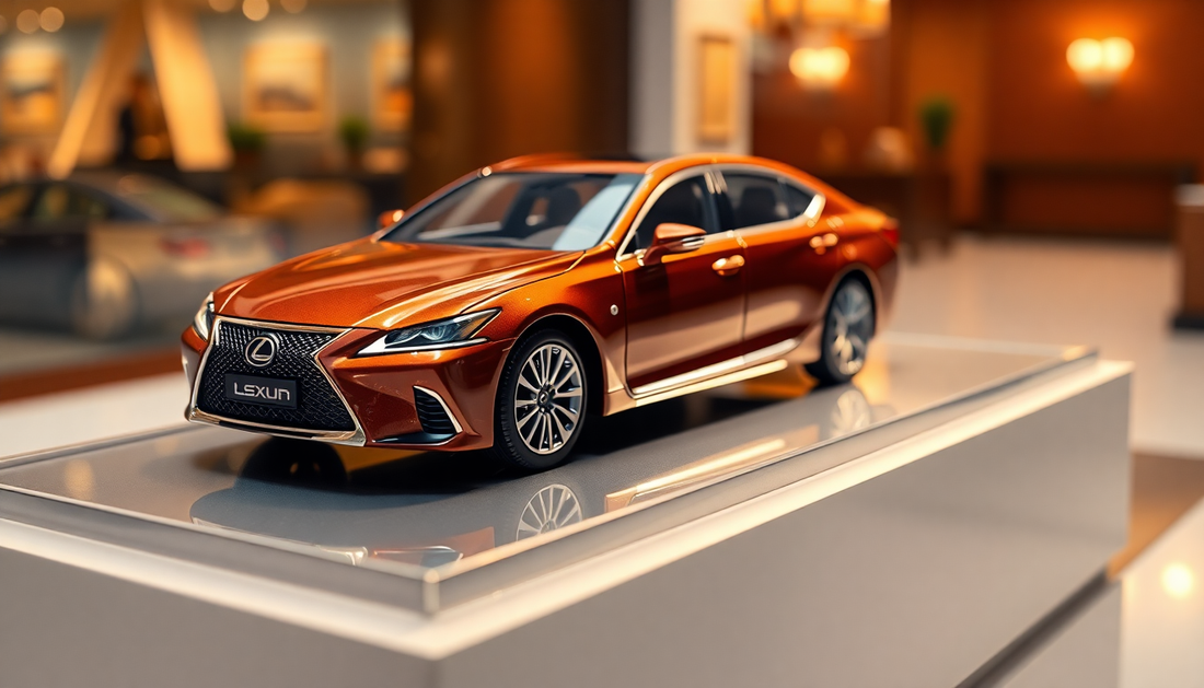 Discover the Allure of Lexus LS500h Metal Car Toys for Kids: A 1:32 Scale Brown Masterpiece