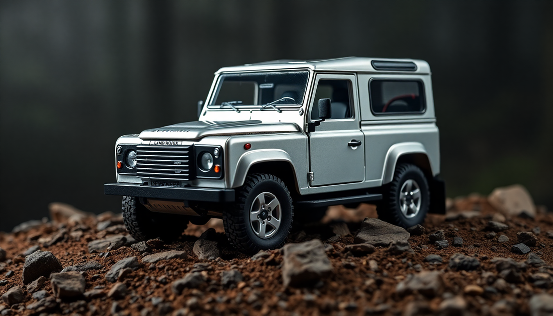 Discover the Rugged Charm of the Land Rover Defender Metal Car Toy for Kids