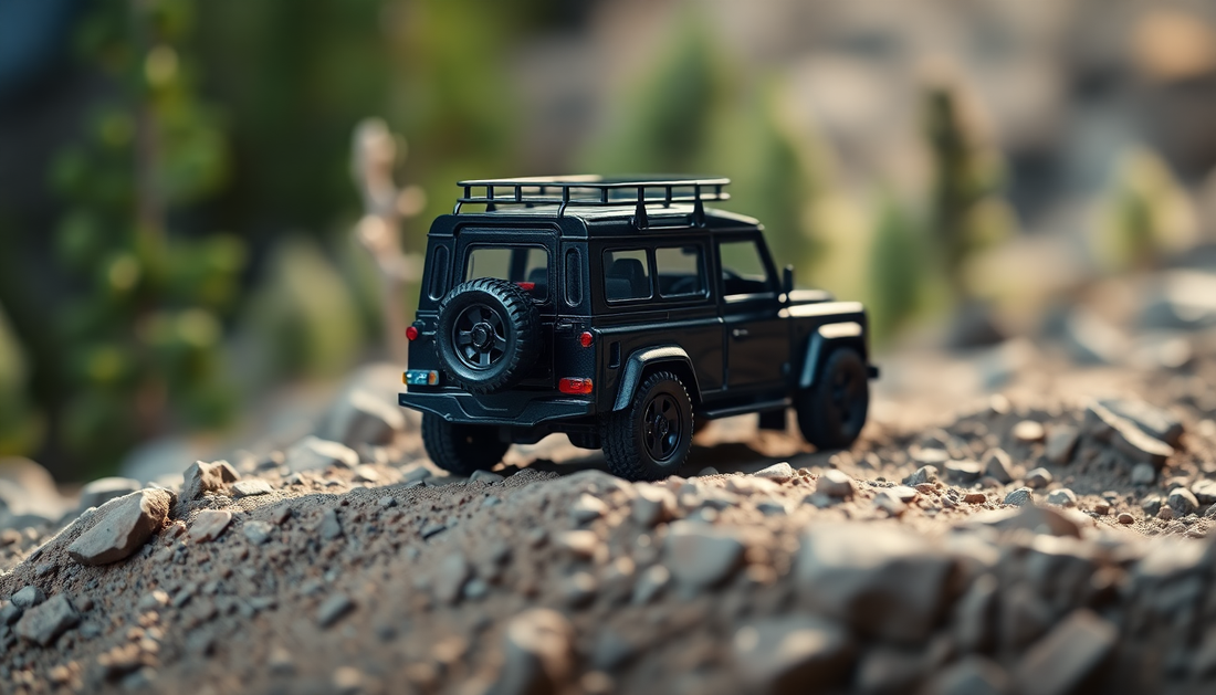 Discover the Thrill of Authentic Land Rover Defender Metal Car Toys for Kids 1:24 - Black