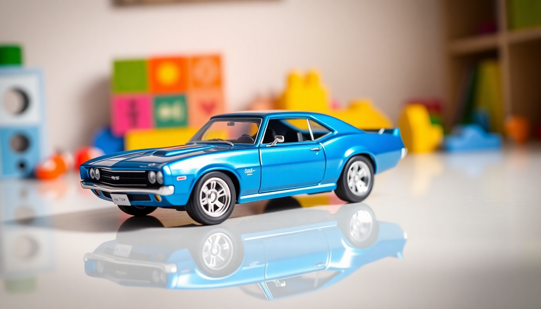 Discover the Thrill of Chevrolet Bumblebee Metal Car Toys for Kids 1:24 - Blue