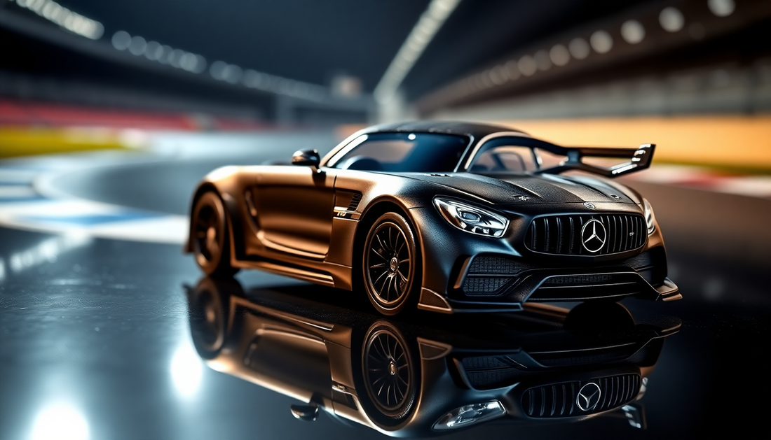 Unleash the Power of the Mercedes Benz GTR Black Warrior Special Edition Metal Car Toy