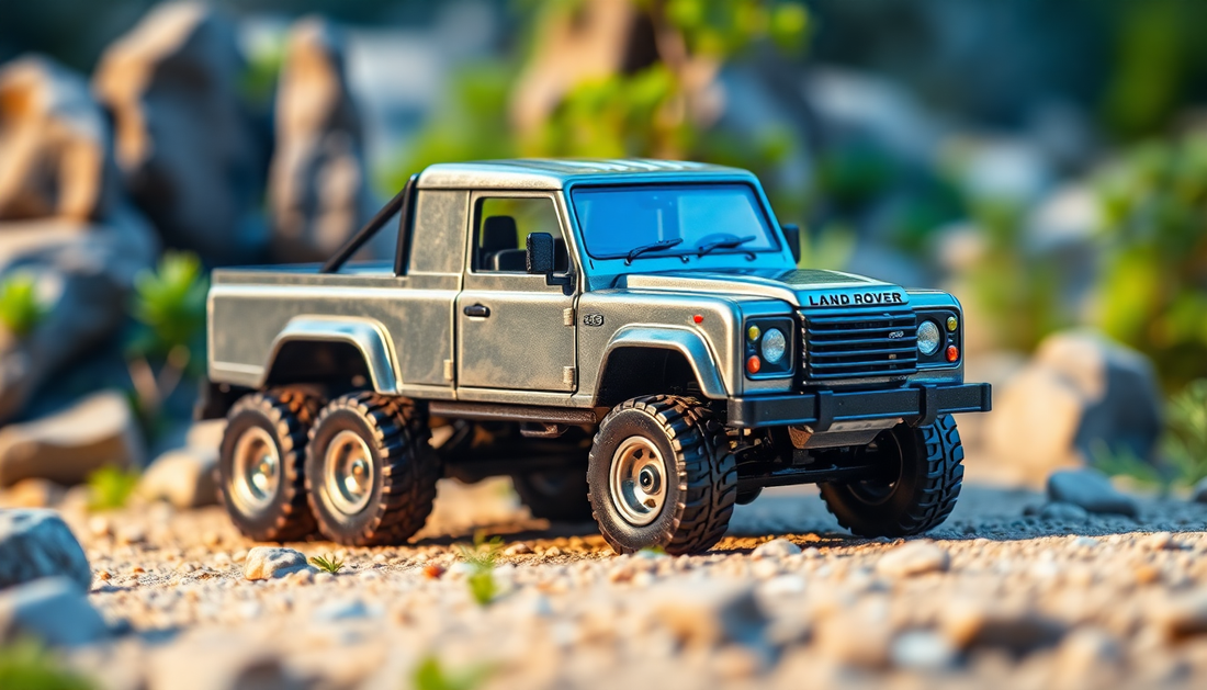 Discover the Thrill of the Land Rover Pickup 6*6 Metal Car Toy for Kids