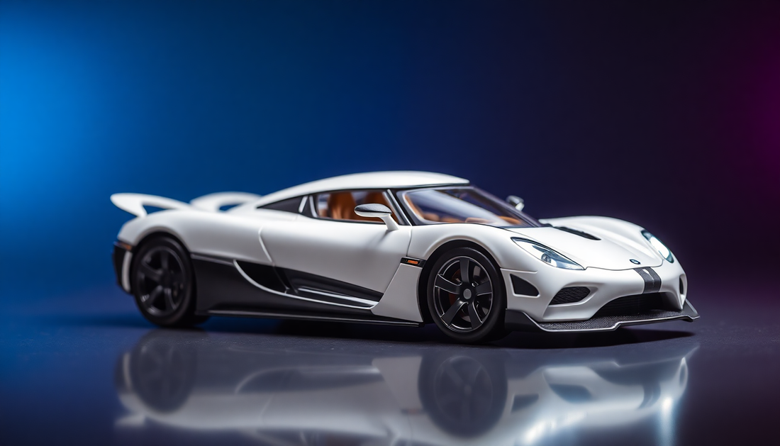 Discover the Exhilarating Koenigsegg One: A Metal Car Toy for Kids 1:24 in White
