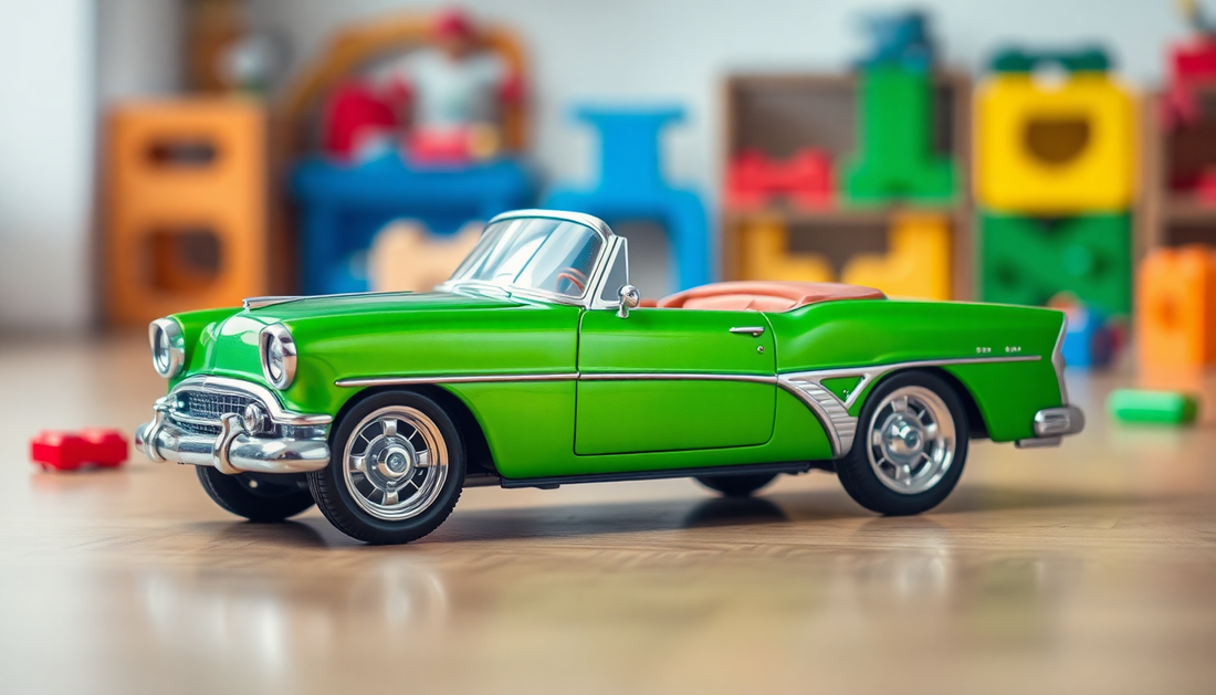 Discover the Thrill of George Patton Metal Car Toys for Kids 1:24 - Green