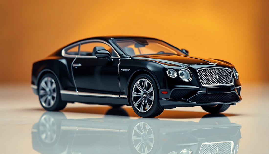 Discover the Thrill of Bentley Continental Metal Car Toys for Kids 1:24 - Black