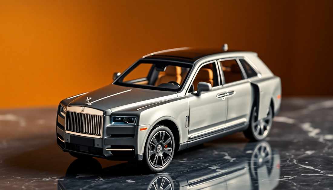 Discover the Luxury of Rolls Royce Cullinan Metal Car Toys for Kids 1:36 - Gray