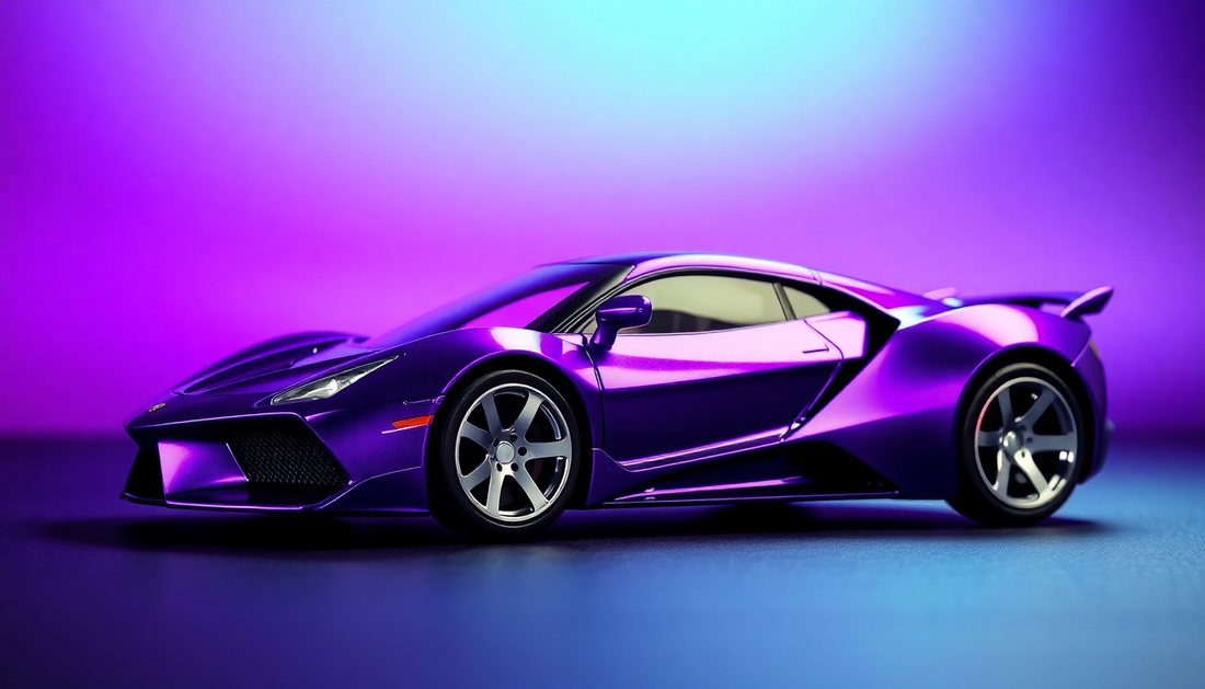 Discover the Thrill of Apollo Evo Metal Car Toys for Kids 1:24 - Purple