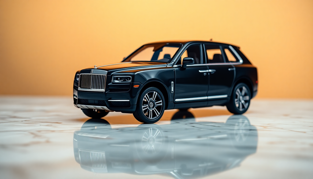 Discover the Luxury of Rolls Royce Cullinan Model Metal Car Toys for Kids 1:24 - Black