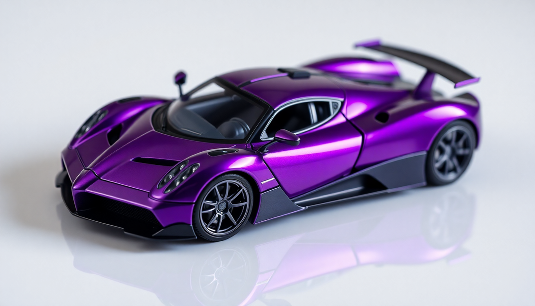 Discover the Thrill of Pagani Metal Car Toys for Kids 1:24 - Purple