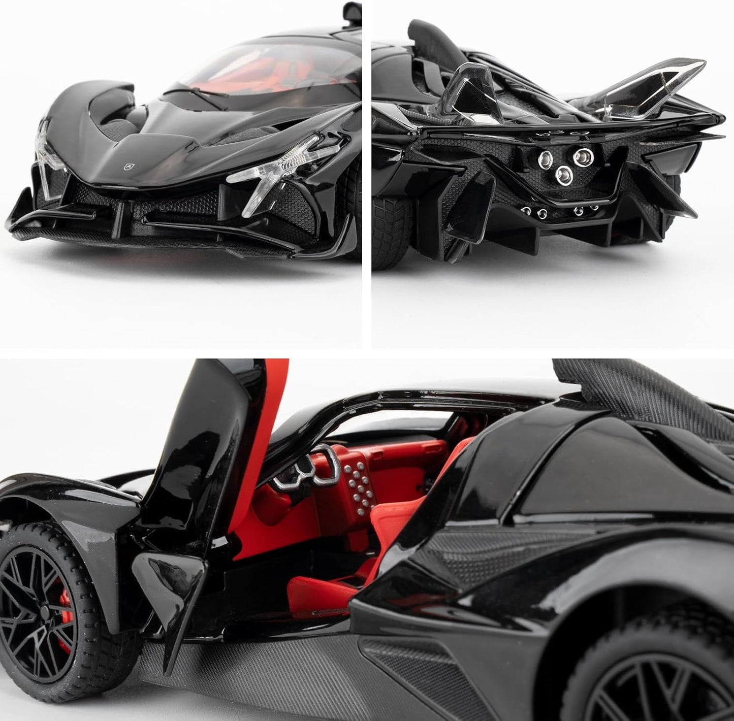 Apollo Evo Metal Car Toys For Kids 1:24 - Black