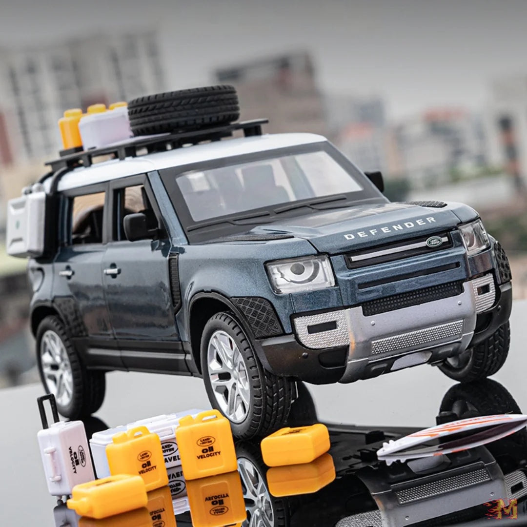 Authorized Land Rover Defender Metal Car Toys For Kids 1:24 - Blue