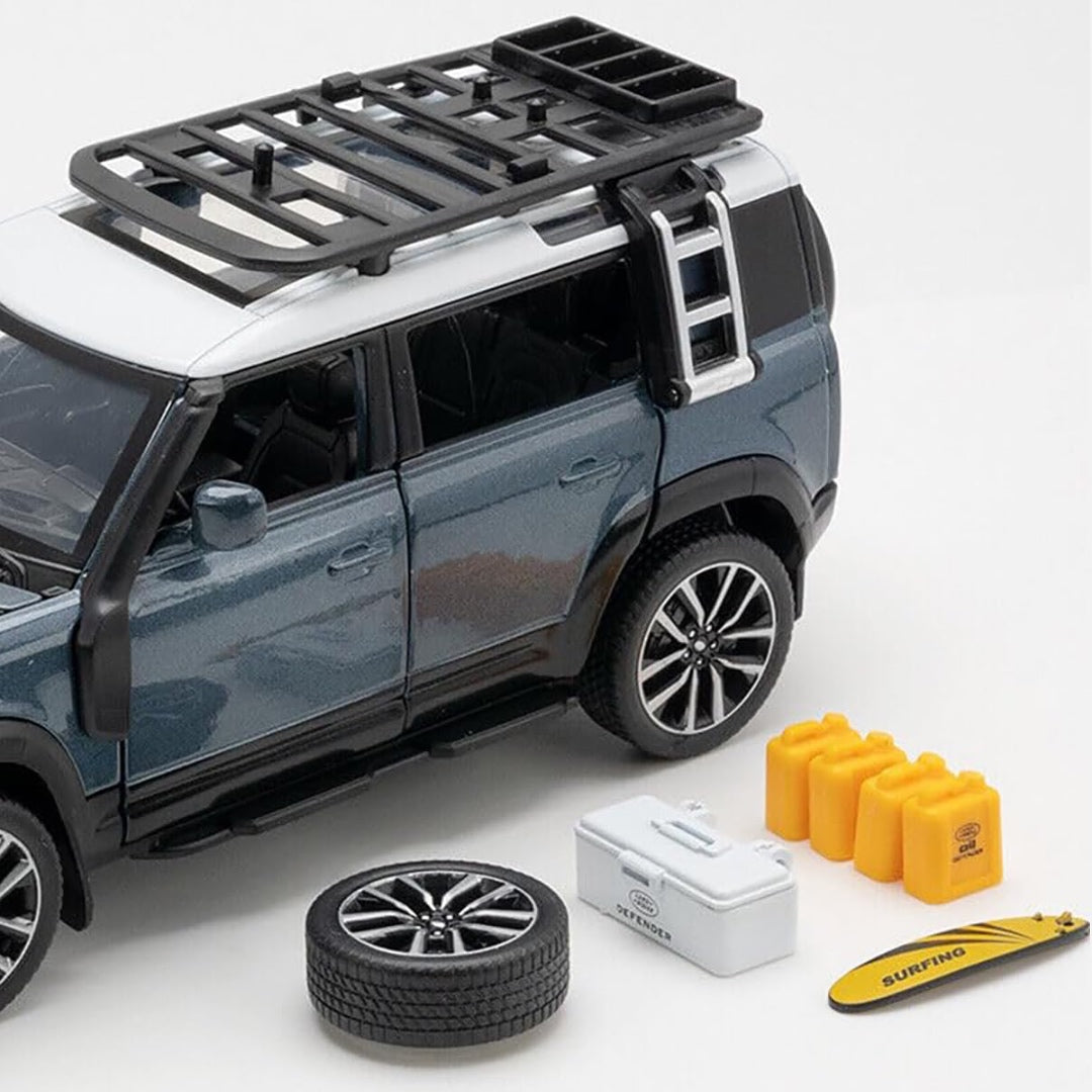 Authorized Land Rover Defender Metal Car Toys For Kids 1:24 - Blue