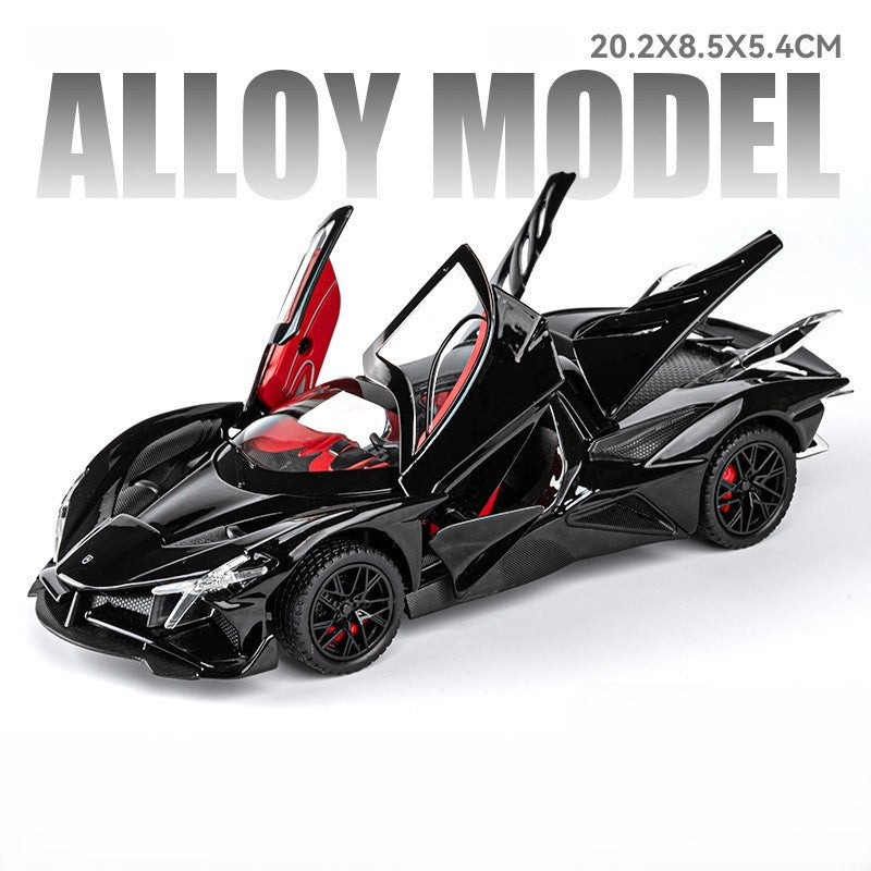 Apollo Evo Metal Car Toys For Kids 1:24 - Black