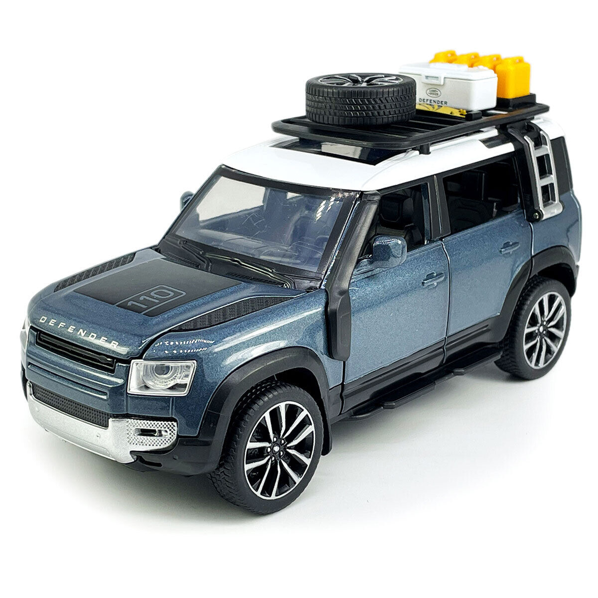 Authorized Land Rover Defender Metal Car Toys For Kids 1:24 - Blue