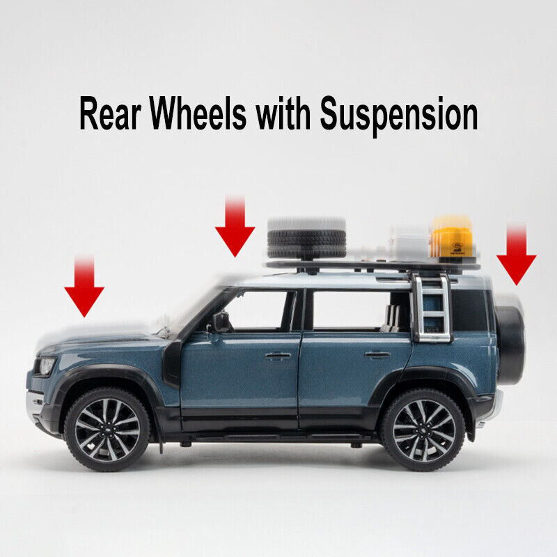 Authorized Land Rover Defender Metal Car Toys For Kids 1:24 - Blue