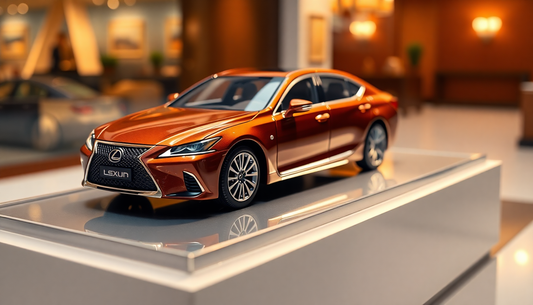Discover the Allure of Lexus LS500h Metal Car Toys for Kids: A 1:32 Scale Brown Masterpiece