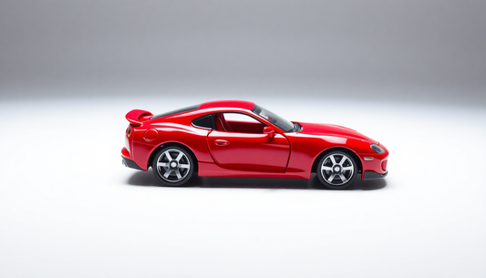 Discover the Thrill of Toyota Nissan Supra Metal Car Toys for Kids 1:32 [Red]