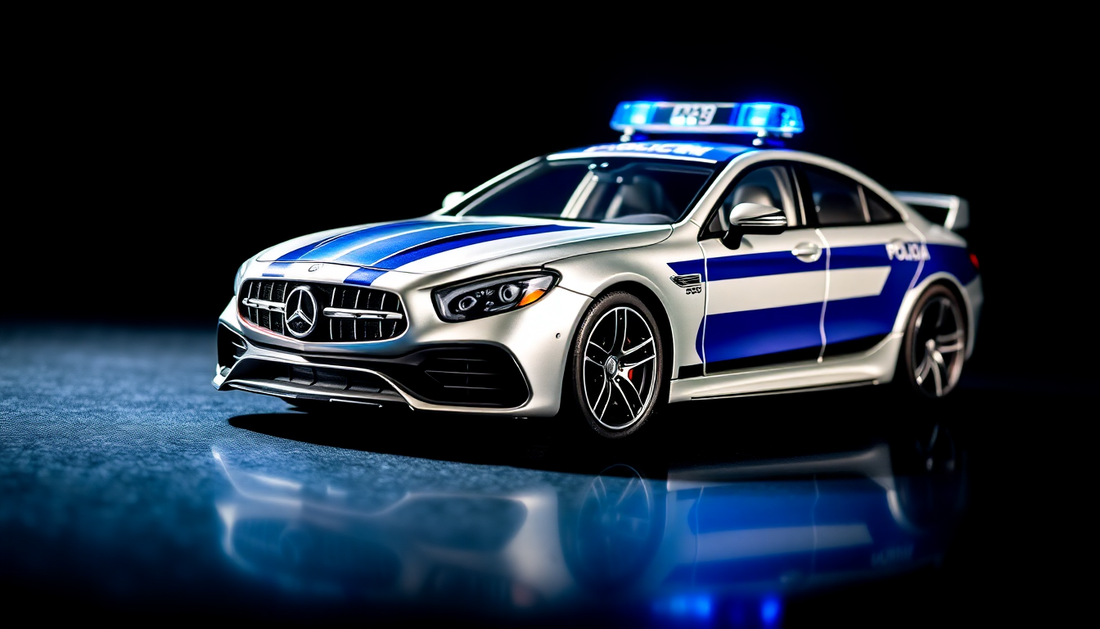 Discover the Thrill of the Mercedes Benz Brabus 800 Russian Police Car Metal Car Toy