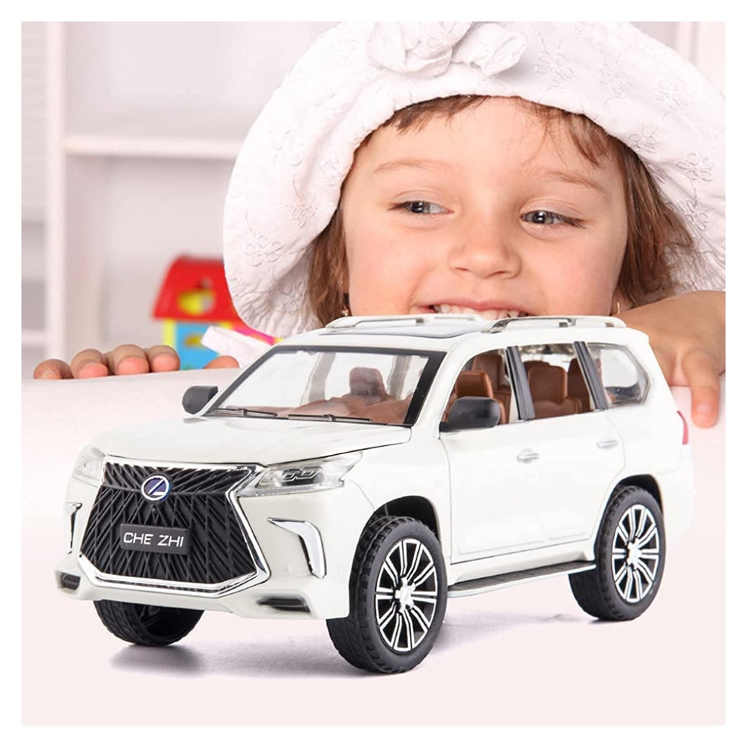 Lexus Lx570 Metal Car Toys For Kids 1:24 - White