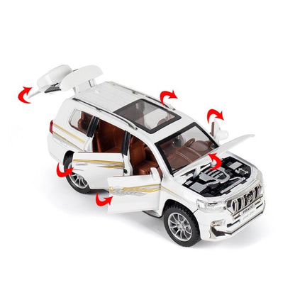 Prado Metal Car Toys For Kids 1:24 - White