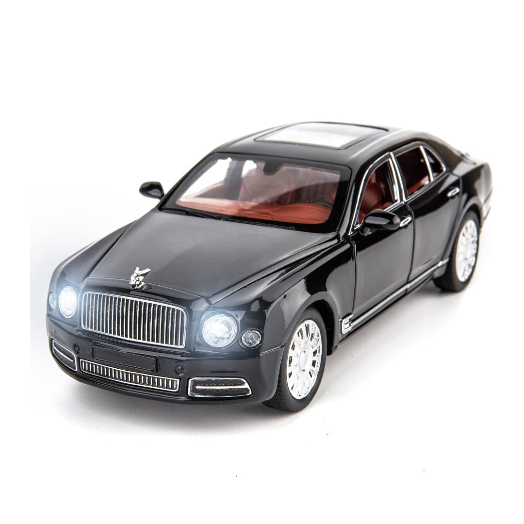 Bentley Mulsanne Metal Car Toys For Kids 1:24 - Black