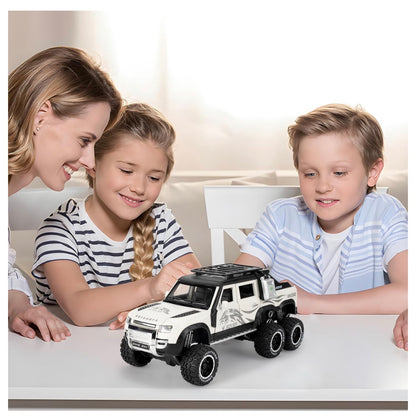 Land Rover Pickup 6*6 Metal Car Toys For Kids 1:24 - White