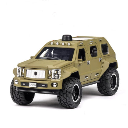 George Patton Metal Car Toys For Kids 1:24 - Green