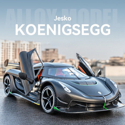 Koenigsegg One Metal Car Toys For Kids 1:24 - Black