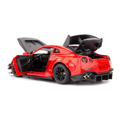 GTR Sports Car Metal Car Toys For Kids 1:24 - Red