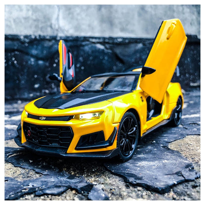 Bumblebee Chevrolet Metal Car Toys For Kids 1:32 - Yellow