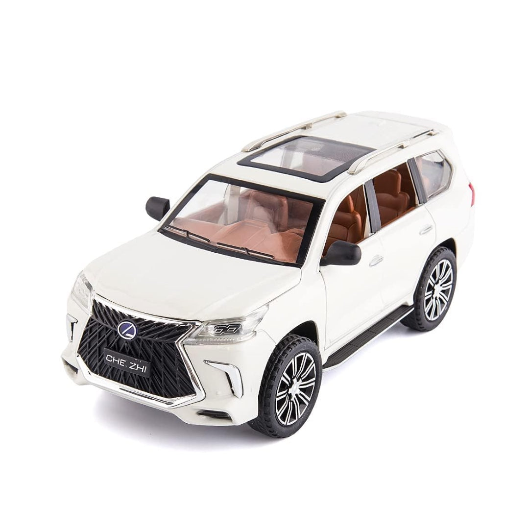 Lexus Lx570 Metal Car Toys For Kids 1:24 - White