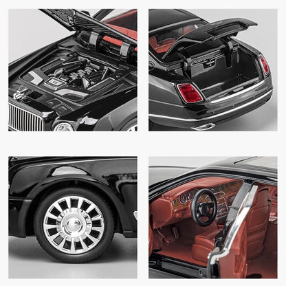 Bentley Mulsanne Metal Car Toys For Kids 1:24 - Black