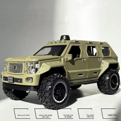 George Patton Metal Car Toys For Kids 1:24 - Green