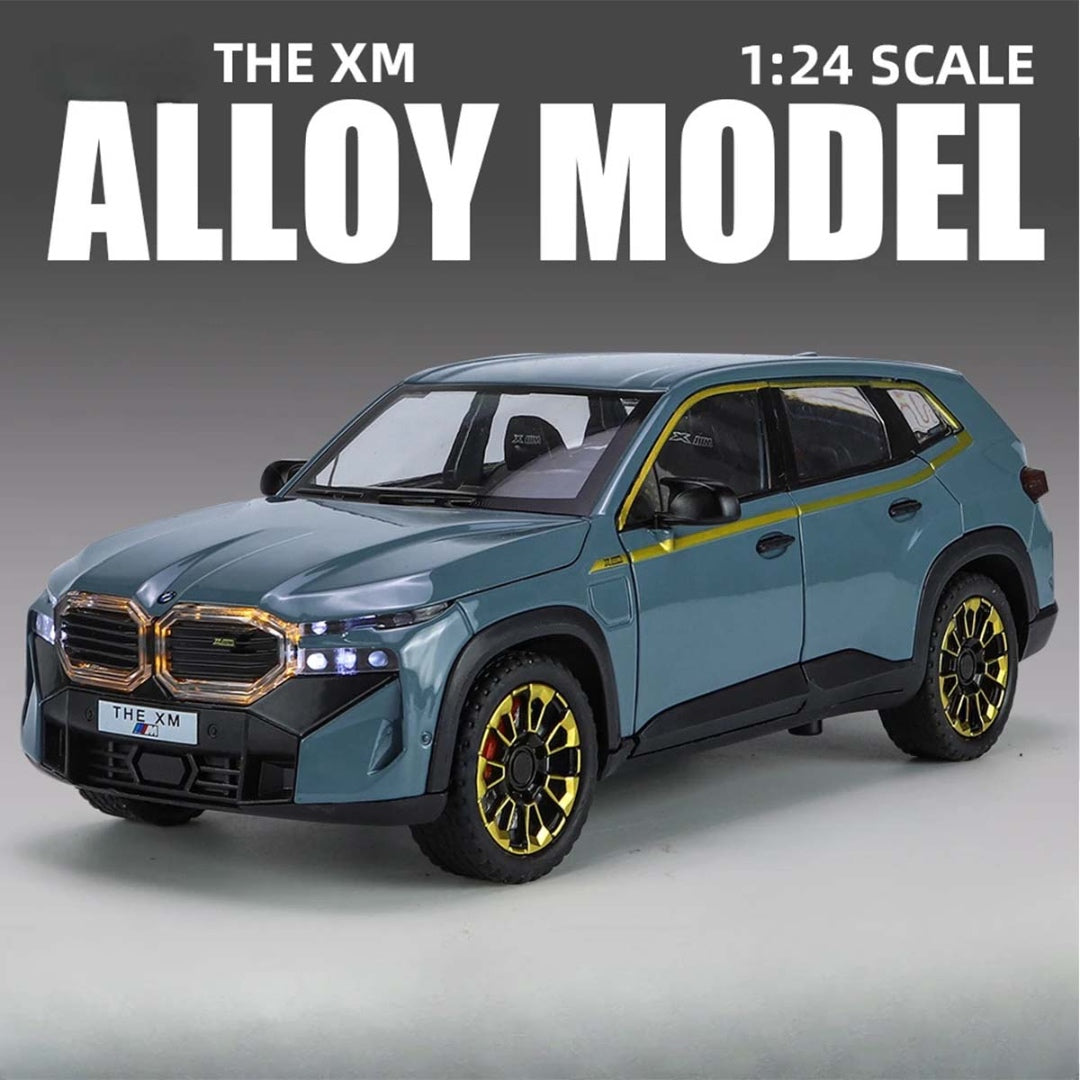 BMW Xm Metal Car Toys For Kids 1:24 - SkyBlue