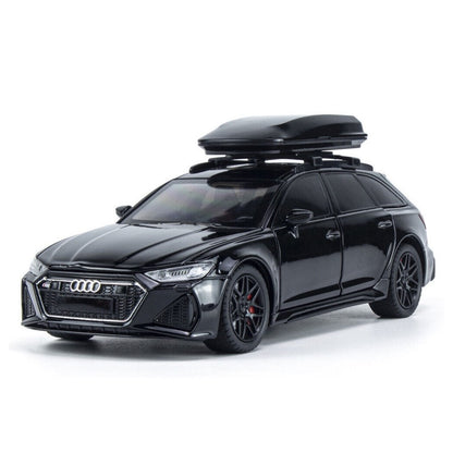 Audi Rs6 Travel Version Metal Car Toys For Kids 1:24 - Black