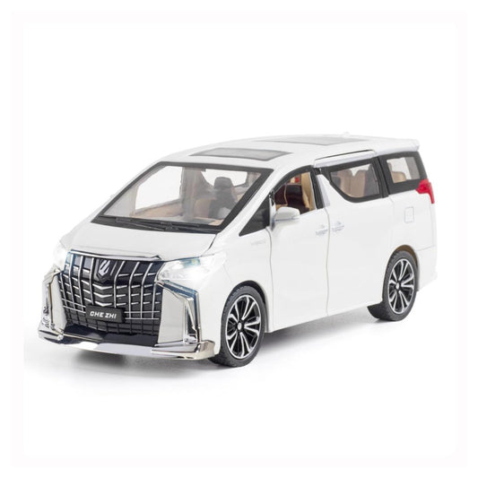 Toyota Alphard Metal Car Toys For Kids 1:24 - White