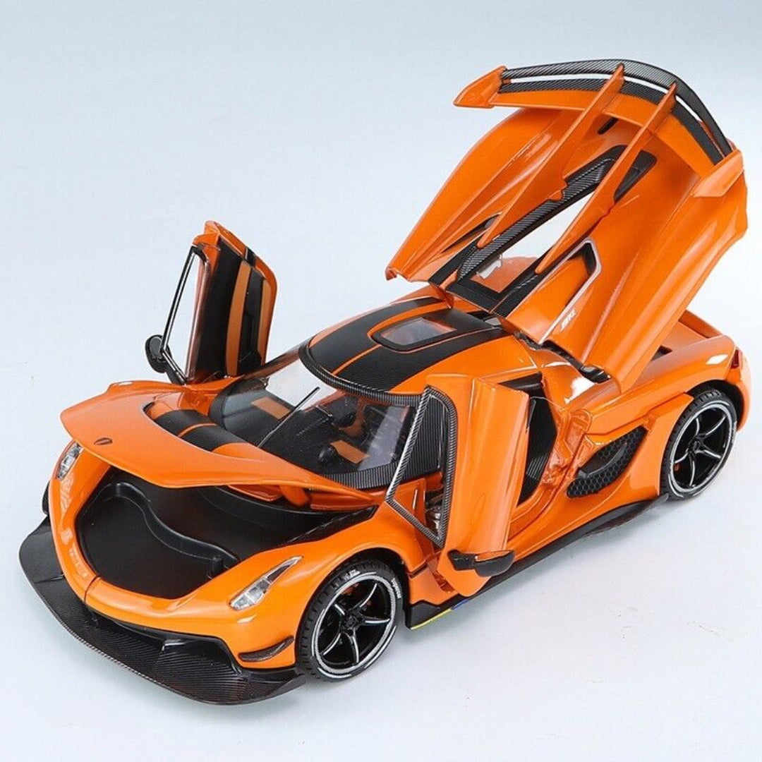 Koenigsegg One Metal Car Toys For Kids 1:24 - Orange