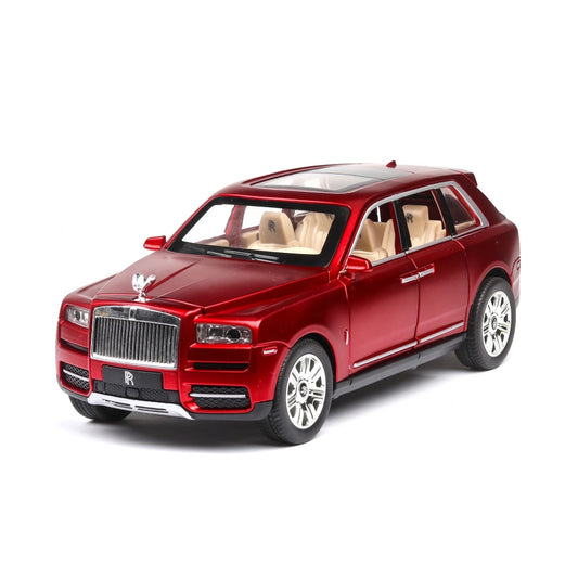 Rolls Royce Cullinan Model Metal Car Toys For Kids 1:24 - Red