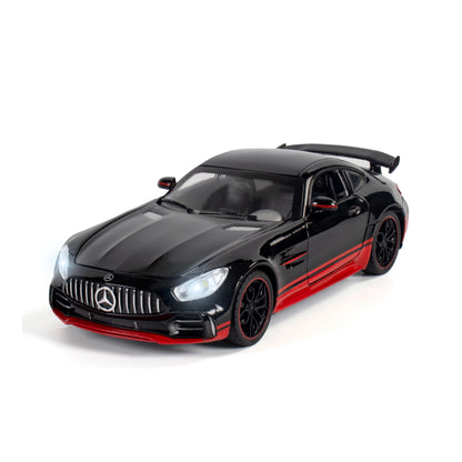 Mercedes Benz Gtr Black Warrior Special Edition Metal Car Toys For Kids 1:24 - Black