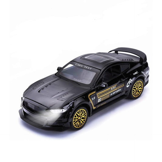 Ford Mustang Gt500 Metal Car Toys For Kids 1:32 - Black