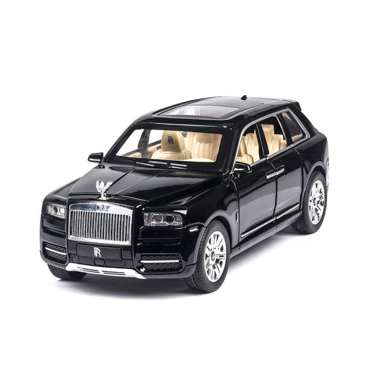 Rolls Royce Cullinan Model Metal Car Toys For Kids 1:24 - Black