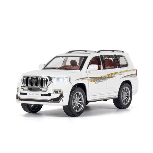 Prado Metal Car Toys For Kids 1:24 - White