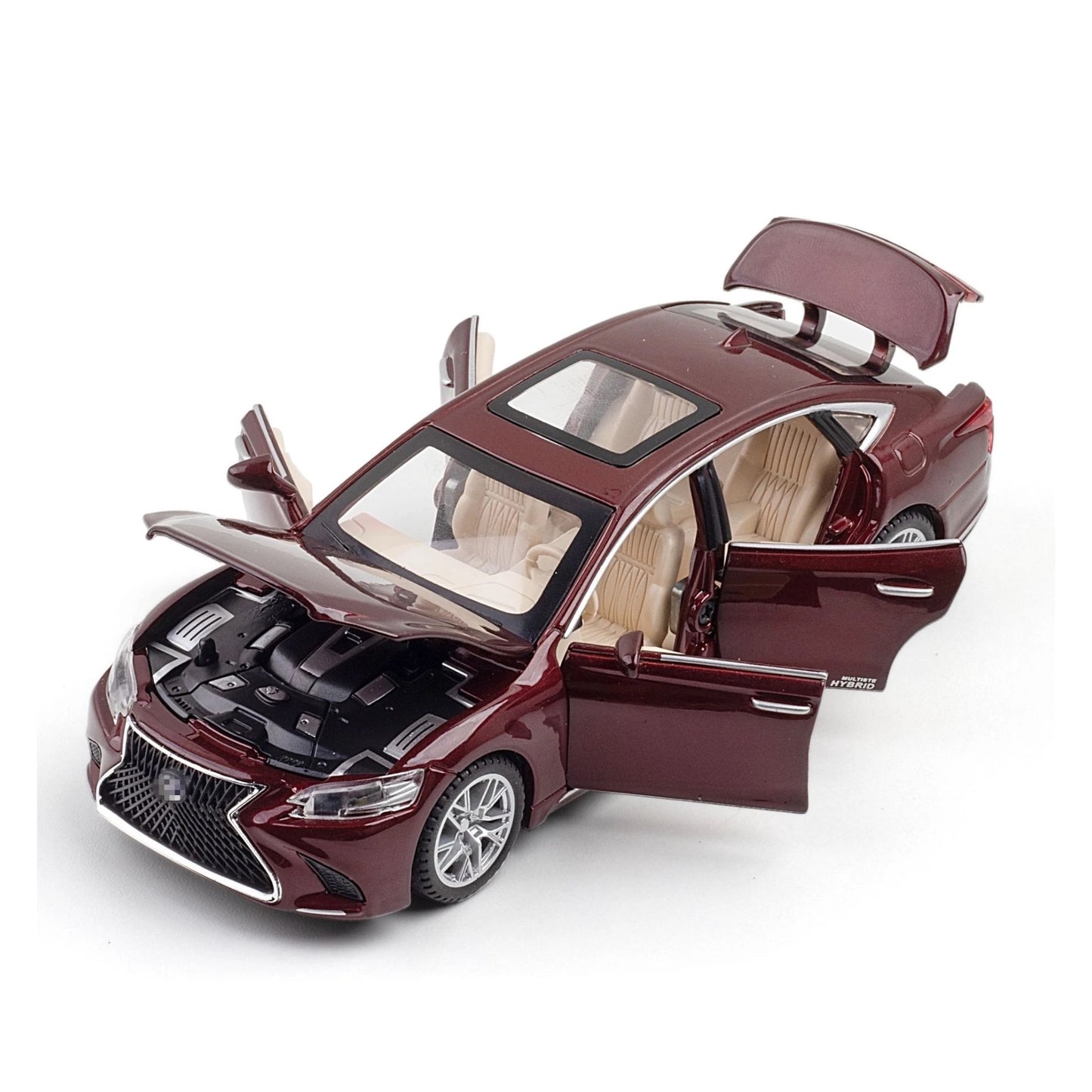 Lexus LS500H Metal Car Toys For Kids 1:32 - Brown