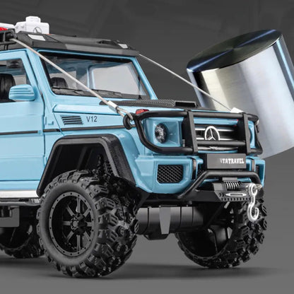 Mercedes-Benz Brabus 4x4 Metal Car Toys For Kids 1:24 [Sky Blue]