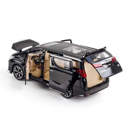 Toyota Alphard Metal Car Toys For Kids 1:24 - Black