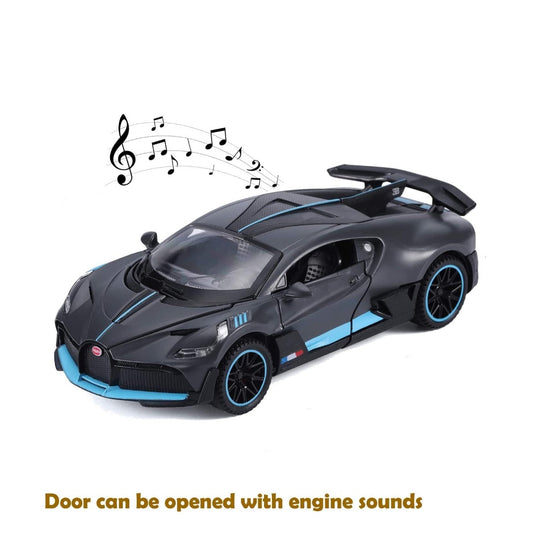 Bugatti Divo Metal Car Toys For Kids 1:32 - Black