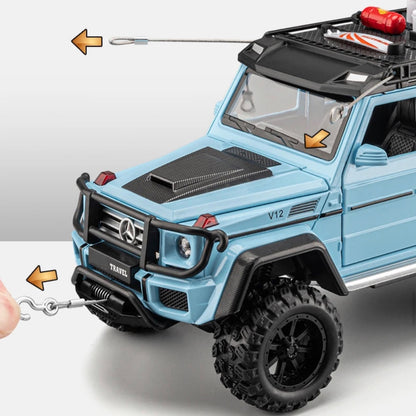 Mercedes-Benz Brabus 4x4 Metal Car Toys For Kids 1:24 [Sky Blue]